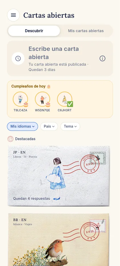 Elige por idioma