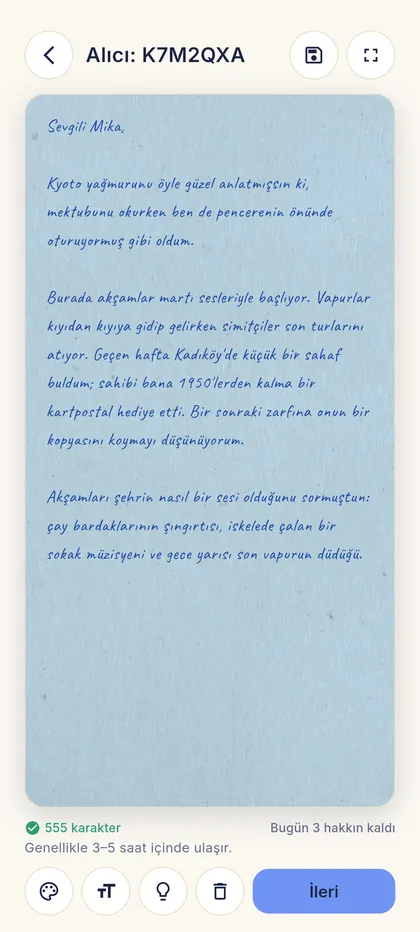 Kendi hızında yaz